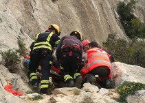 Rescatan a un escalador en Calp que había caído desde una altura de 5 metros