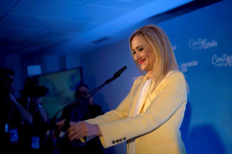 La presidenta de la Comunidad de Madrid, Cristina Cifuentes, durante su intervención en la convención nacional del Partido Popular La presidenta de la Comunidad de Madrid, Cristina Cifuentes, durante su intervención en la convención nacional del Partido Popular