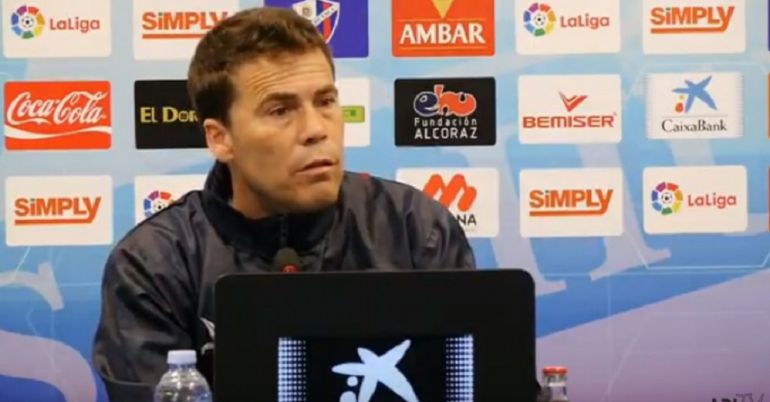Rubi en la rueda de prensa previa a jugar contra el Real Zaragoza Rubi en la rueda de prensa previa a jugar contra el Real Zaragoza