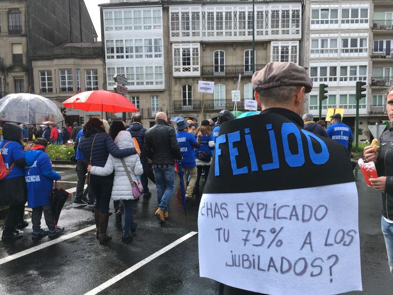 Manifestación de los funcionarios de justicia en Santiago. Manifestación de los funcionarios de justicia en Santiago.