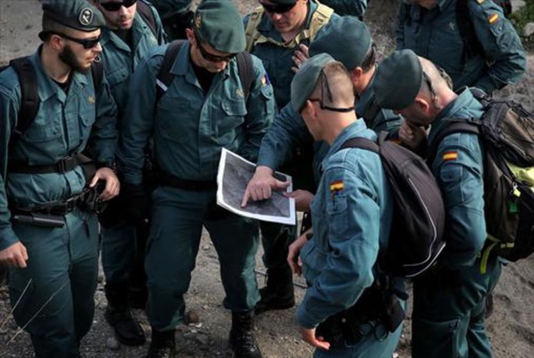 Efectios de la Guardia Civil que participaron en el operativo. Efectios de la Guardia Civil que participaron en el operativo.