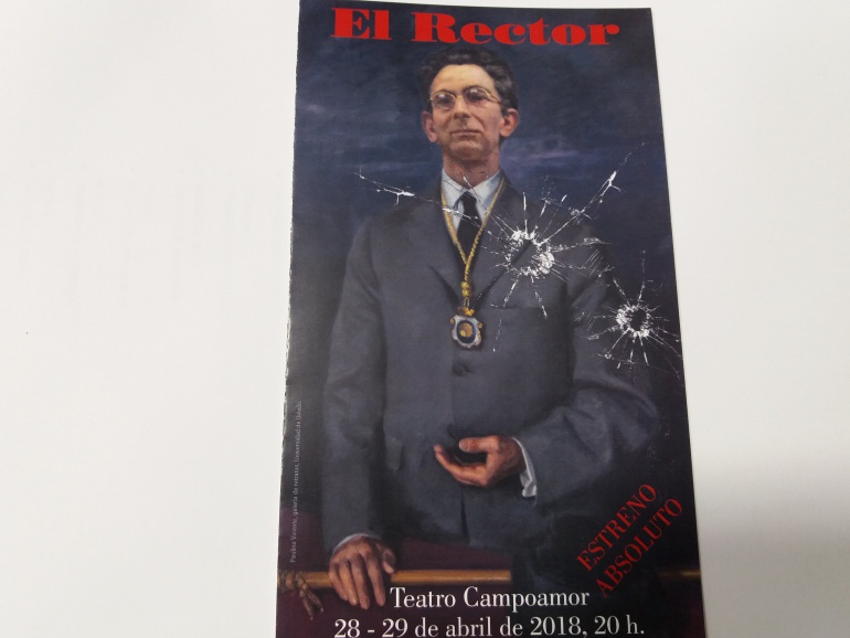 Cartel anunciador del estreno de "El Rector" Cartel anunciador del estreno de "El Rector"