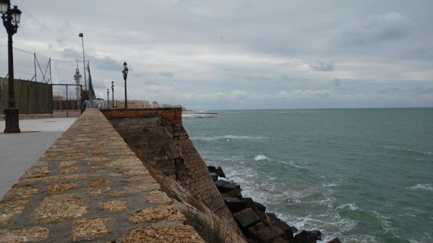 Grietas en el lienzo de muralla del Campo del Sur Grietas en el lienzo de muralla del Campo del Sur