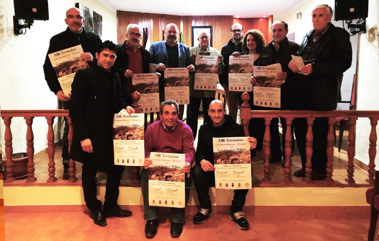 Presentación de las XIII Jornadas de Estudios Histórico-Arísticos de Las Cuatro Villas, con la presencia del alcalde de Sorihuela del Guadalimar José Manuel Leal, de Villanueva Jorge Martinez, el teniente de alcalde de Iznatoraf Pascual Manjón, la concejal Alicia García, el representante del Psoe Gabriel Fajardo, los técnicos de cultura Manuel Jiménez y Diego Jiménez y los historiadores e investigadores Salvador Martínez, Ramón Rubiales y José Antonio Barberán, además del coordinador y principal impulsor de este encuentro, Manuel López, cronista oficial de la localidad anfitriona Presentación de las XIII Jornadas de Estudios Histórico-Arísticos de Las Cuatro Villas, con la presencia del alcalde de Sorihuela del Guadalimar José Manuel Leal, de Villanueva Jorge Martinez, el teniente de alcalde de Iznatoraf Pascual Manjón, la concejal Alicia García, el representante del Psoe Gabriel Fajardo, los técnicos de cultura Manuel Jiménez y Diego Jiménez y los historiadores e investigadores Salvador Martínez, Ramón Rubiales y José Antonio Barberán, además del coordinador y principal impulsor de este encuentro, Manuel López, cronista oficial de la localidad anfitriona