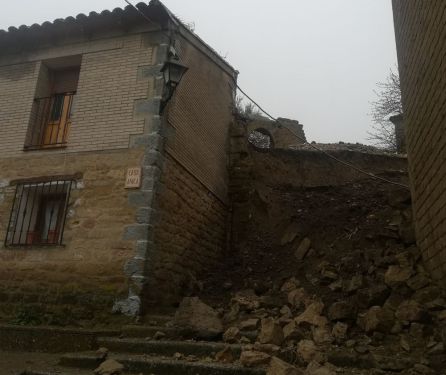 Derrumbe en Luesia Derrumbe en Luesia