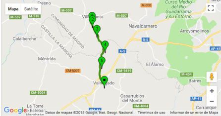 Recorrido de la ruta Recorrido de la ruta