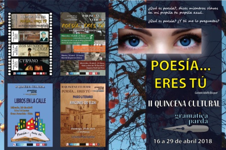 Escritura Elda: La poesía protagoniza la II Quincena Cultural de Gramática Parda Escritura Elda: La poesía protagoniza la II Quincena Cultural de Gramática Parda