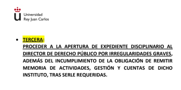 Comunicado de la Universidad Rey Juan Carlos Comunicado de la Universidad Rey Juan Carlos