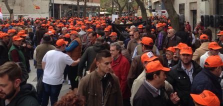 Las concentraciones han contado con la presencia de los principales colectivos de representación del sector Las concentraciones han contado con la presencia de los principales colectivos de representación del sector