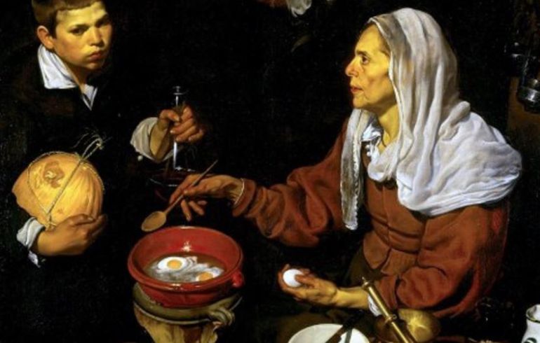 'Vieja friendo huevos', de Velázquez. 'Vieja friendo huevos', de Velázquez.