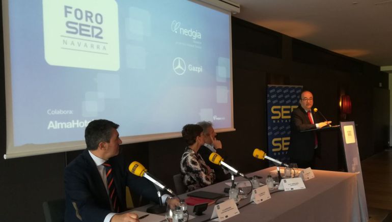 MIquel Iceta en su intervención en el Foro SER Navarra MIquel Iceta en su intervención en el Foro SER Navarra