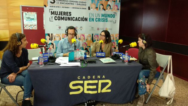María José Martínez, José María Martín, Ángels Barceló y Mónica García Prieto en Córdoba Hoy por Hoy. María José Martínez, José María Martín, Ángels Barceló y Mónica García Prieto en Córdoba Hoy por Hoy.