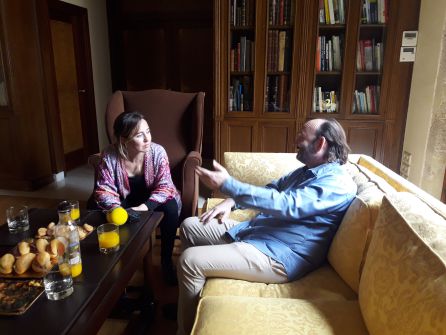 Momento de la entrevista en Concoval Momento de la entrevista en Concoval