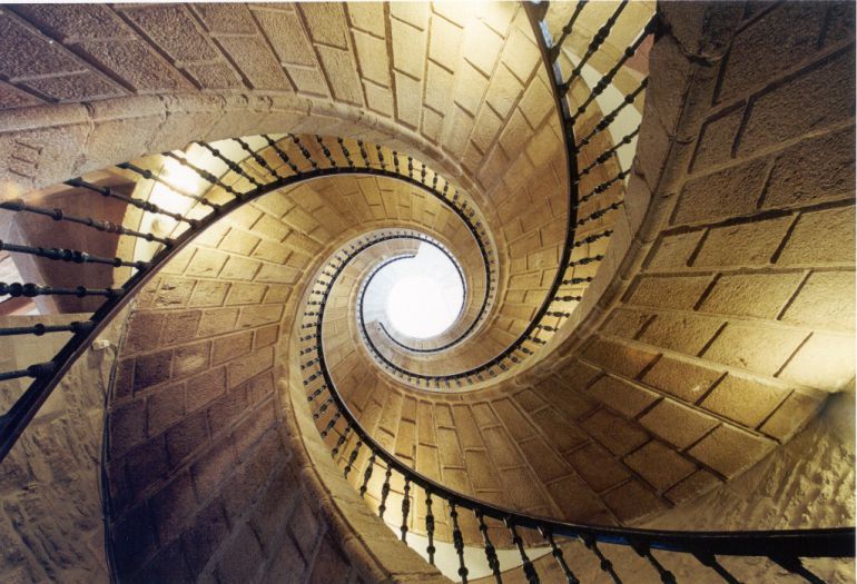 Triple escalera helicoidal del Museo do Pobo Galego. Triple escalera helicoidal del Museo do Pobo Galego.
