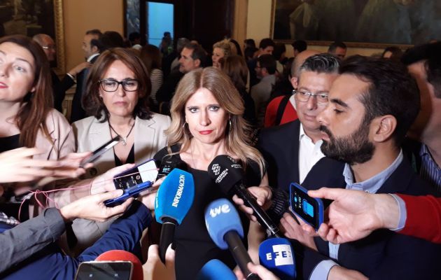 Eva Montesinos atiende a los medios junto a José Muñoz, este jueves Eva Montesinos atiende a los medios junto a José Muñoz, este jueves
