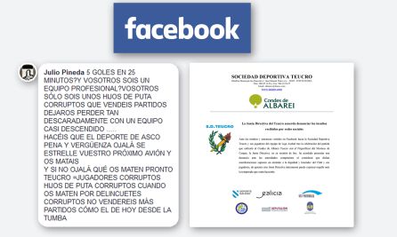 El Teucro denuncia a un usuario de Facebook por insultos y amenazas: El Teucro denuncia a un usuario de Facebook por insultos y amenazas El Teucro denuncia a un usuario de Facebook por insultos y amenazas: El Teucro denuncia a un usuario de Facebook por insultos y amenazas