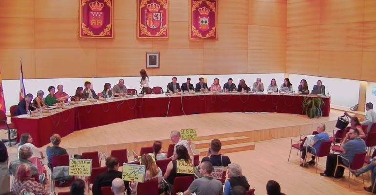 Imágenes de la emisión del pleno municipal de Tres Cantos Imágenes de la emisión del pleno municipal de Tres Cantos