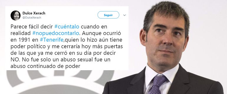 Fernando Clavijo y el tuit de Dulce Xerach Fernando Clavijo y el tuit de Dulce Xerach