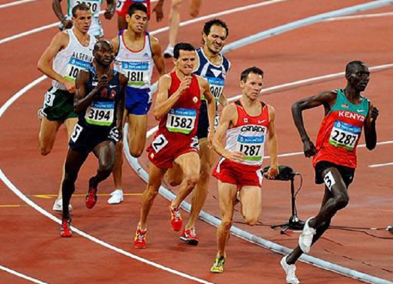 Higero (1582) durante un instante de aquella final con Kiprop (2287) en cabeza. Higero (1582) durante un instante de aquella final con Kiprop (2287) en cabeza.
