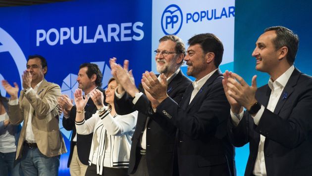 Rajoy, junto al nuevo alcalde de Alicante Rajoy, junto al nuevo alcalde de Alicante