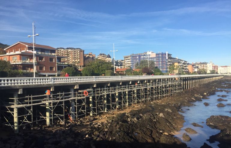 Obras del Paseo Marítimo de Castro Urdiales. Obras del Paseo Marítimo de Castro Urdiales.