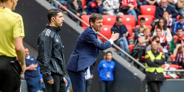 El entrenador del Athletic, José Ángel "Cuco" Ziganda, durante el partido correspondiente a la jornada 36 de LaLiga Santander El entrenador del Athletic, José Ángel "Cuco" Ziganda, durante el partido correspondiente a la jornada 36 de LaLiga Santander