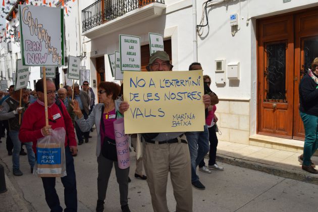 Manifestación de los afectados por la Xylella. Benissa Manifestación de los afectados por la Xylella. Benissa