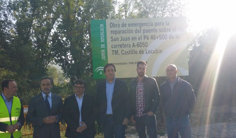 Obras de emergencia en la A-6050, en Castillo de Locubín Obras de emergencia en la A-6050, en Castillo de Locubín
