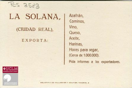 Las hoces para segar y la torre de la Iglesia de La Solana Las hoces para segar y la torre de la Iglesia de La Solana