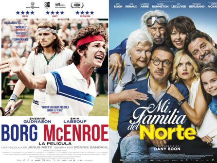 Carteles de "Borg vs McEnroe" y "Mi familia del norte" Carteles de "Borg vs McEnroe" y "Mi familia del norte"