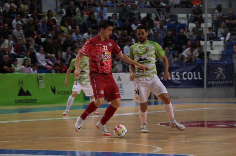Un golazo de Pito in extremis pone a ElPozo en ventaja ante Palma Un golazo de Pito in extremis pone a ElPozo en ventaja ante Palma