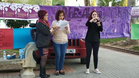 Momento de la lectura del Comunicado Momento de la lectura del Comunicado
