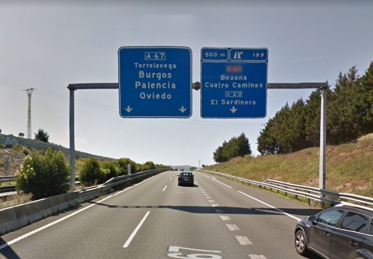 Autovía A 67 a su paso por Bezana. Autovía A 67 a su paso por Bezana.
