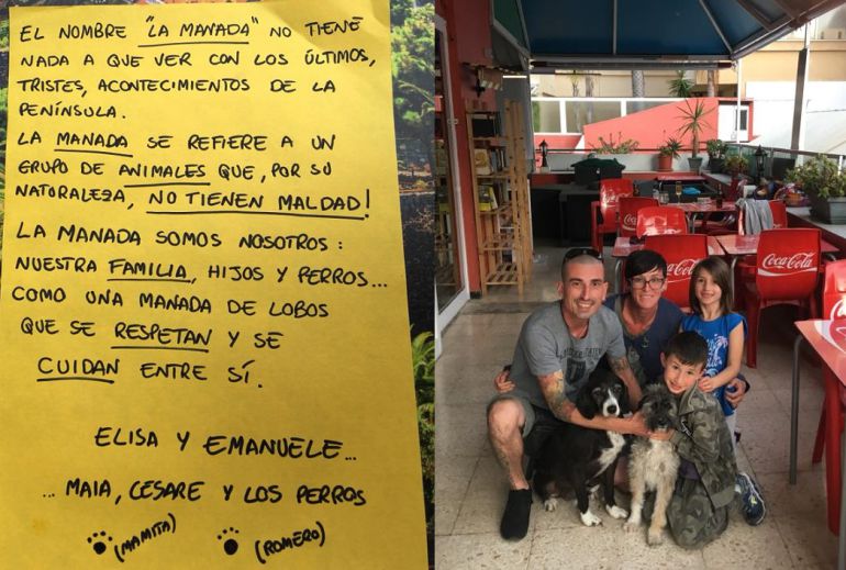 Cartel y la familia en el bar Cartel y la familia en el bar