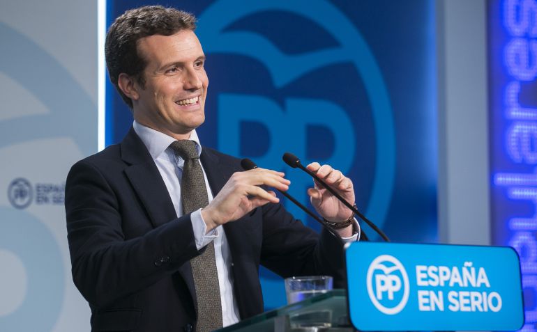 El dirigente del PP, Pablo Casado. El dirigente del PP, Pablo Casado.