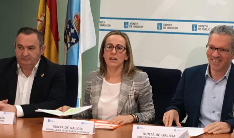 ethel Vázquez dando cuenta del impacto del Plan de Transporte metropolitano en Lugo ethel Vázquez dando cuenta del impacto del Plan de Transporte metropolitano en Lugo