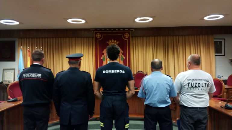 Los bomberos arandinos son anfitriones de sus colegas alemes, portugueses, franceses y húngaros Los bomberos arandinos son anfitriones de sus colegas alemes, portugueses, franceses y húngaros