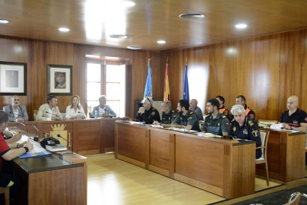 Momento de la reunión de coordinación, celebrada en Xàbia. Momento de la reunión de coordinación, celebrada en Xàbia.