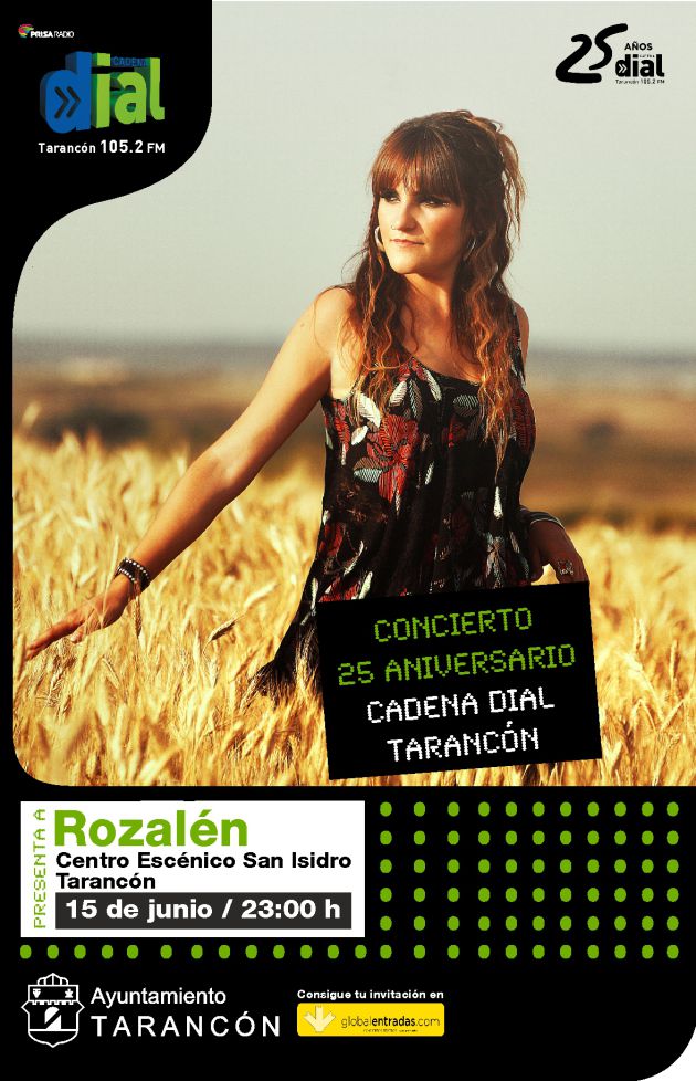 Cartel del concierto 25 aniversario de Cadena Dial Tarancón Cartel del concierto 25 aniversario de Cadena Dial Tarancón