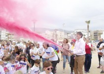 300 abderitanos pintan el cielo con la I Color Run