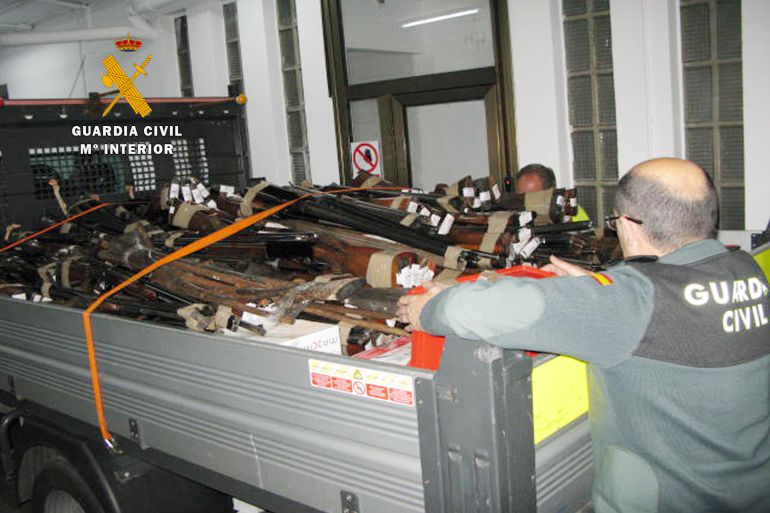 Armas incautadas. Armas incautadas.