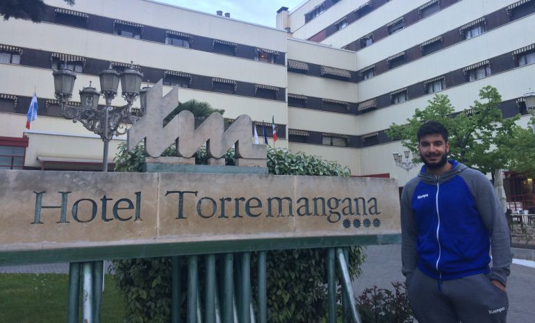 El jugador durante su estancia en Cuenca El jugador durante su estancia en Cuenca