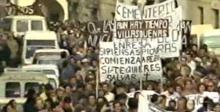 En los primeros días de abril de 1987, se celebró una manifestación multitudinaria en Aldeadávila de la Ribera (Salamanca). En los primeros días de abril de 1987, se celebró una manifestación multitudinaria en Aldeadávila de la Ribera (Salamanca).