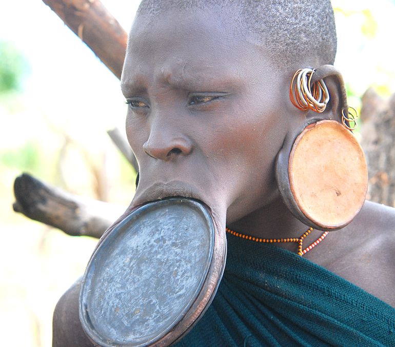 Hombre Wodaabe, en Níger. Hombre Wodaabe, en Níger.