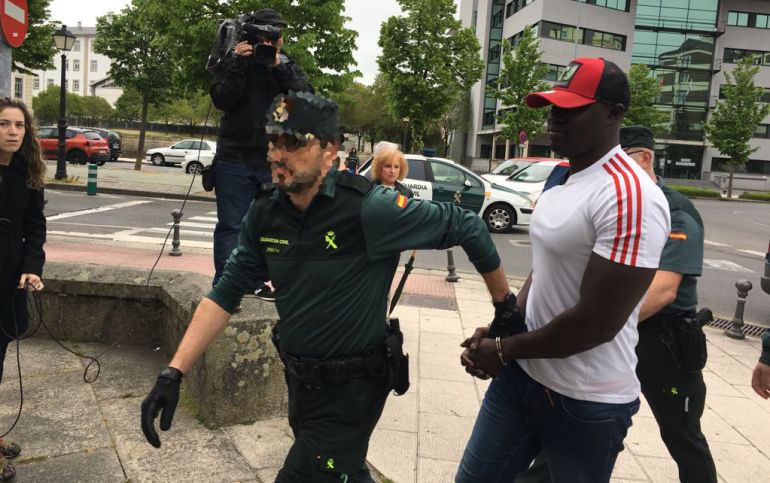 Ibrahima Ndiaye antes de escuchar el veredicto del jurado popular del asesinato de Tatiana Vázquez Ibrahima Ndiaye antes de escuchar el veredicto del jurado popular del asesinato de Tatiana Vázquez