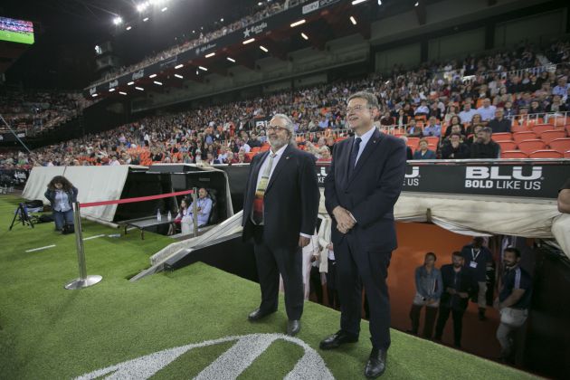 Pedro Rodríguez, presidente de la FSMCV (izq.) y el President de la Generalitat, Ximo Puig (dcha.) Pedro Rodríguez, presidente de la FSMCV (izq.) y el President de la Generalitat, Ximo Puig (dcha.)