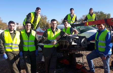 Un grupo de alumnos del curso que se imparte en As Mercedes Un grupo de alumnos del curso que se imparte en As Mercedes