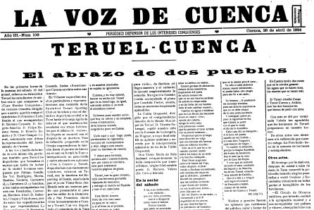 Cuenca y Teruel, casi un siglo de hermanamiento y reivindicaciones comunes Cuenca y Teruel, casi un siglo de hermanamiento y reivindicaciones comunes