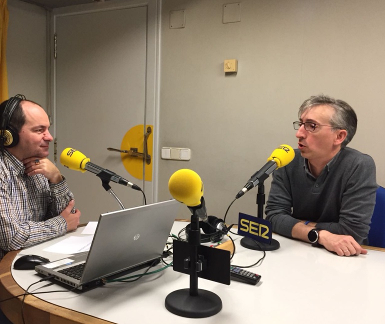 Moncho Fernández, durante la entrevista que concedió hoy al SER Deportivos de Radio Galicia Moncho Fernández, durante la entrevista que concedió hoy al SER Deportivos de Radio Galicia