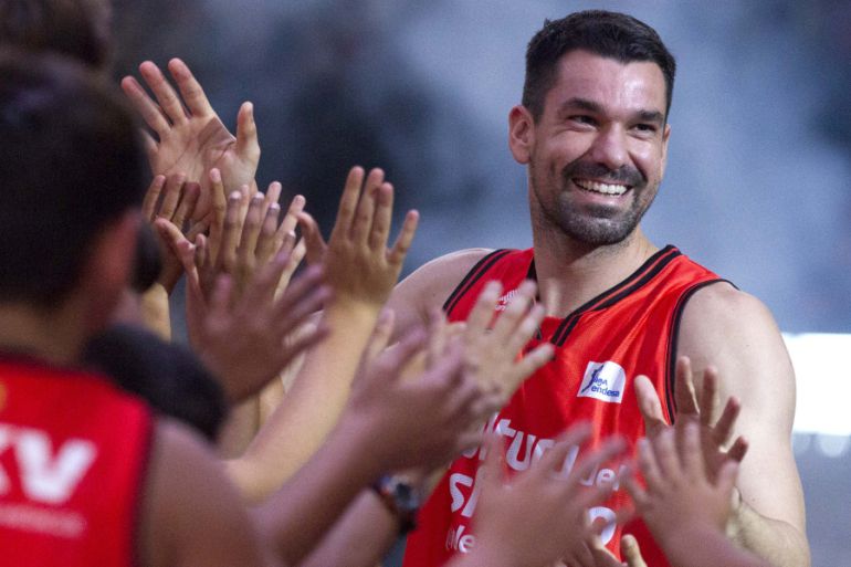Rafa Martínez, capitán del Valencia Basket. Rafa Martínez, capitán del Valencia Basket.